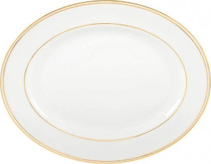 10578538 Lenox Блюдо Lenox "Федеральный,золотой кант" 41см Фарфор костяной