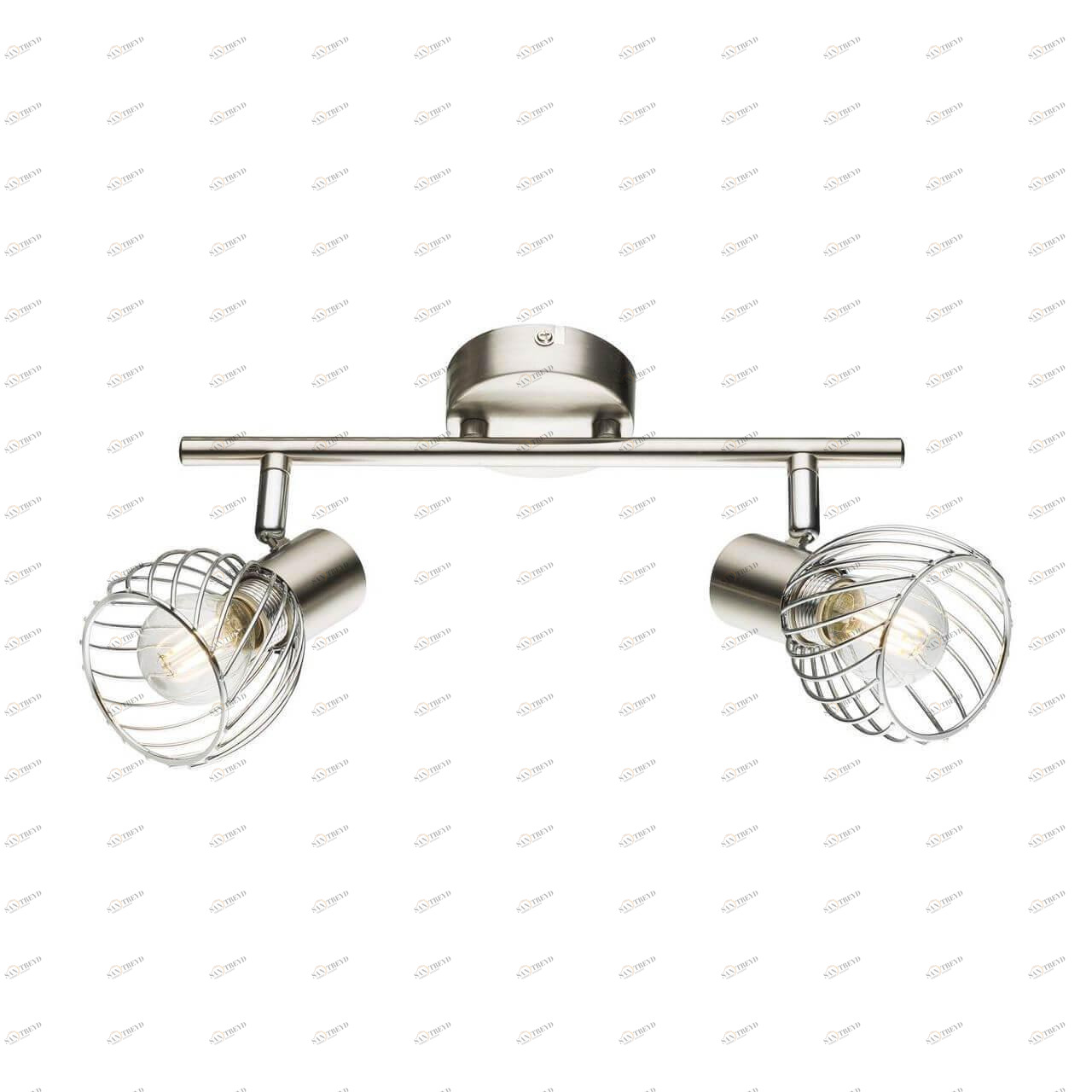 Спот потолочный на 2 лампы никель Texas 54809-2 GLOBO TEXAS 00-3926577 Никель Ceramica Globo 