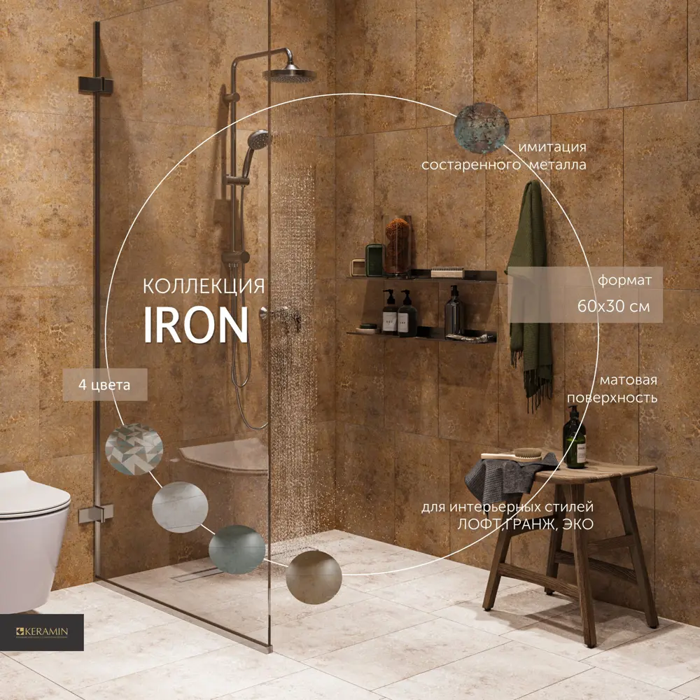 Керамин Айрон: настенная плитка для стильного интерьера 88700680 STLM-0948449 - Вид №7