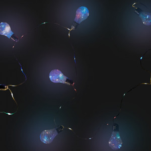 82309525 Электрогирлянда комнатная нить «Лампочки» 4.5 м 100 LED мультисвет