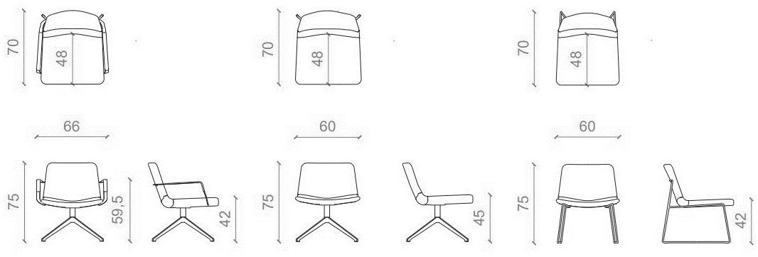 B&T Design Санное кресло из ткани Pera sun-id-1408503 - Вид №3