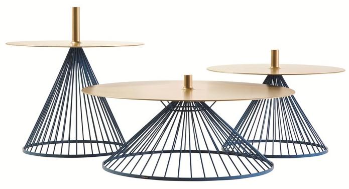 Roche Bobois Круглый журнальный столик из стали sun-id-1469981 - Вид №1