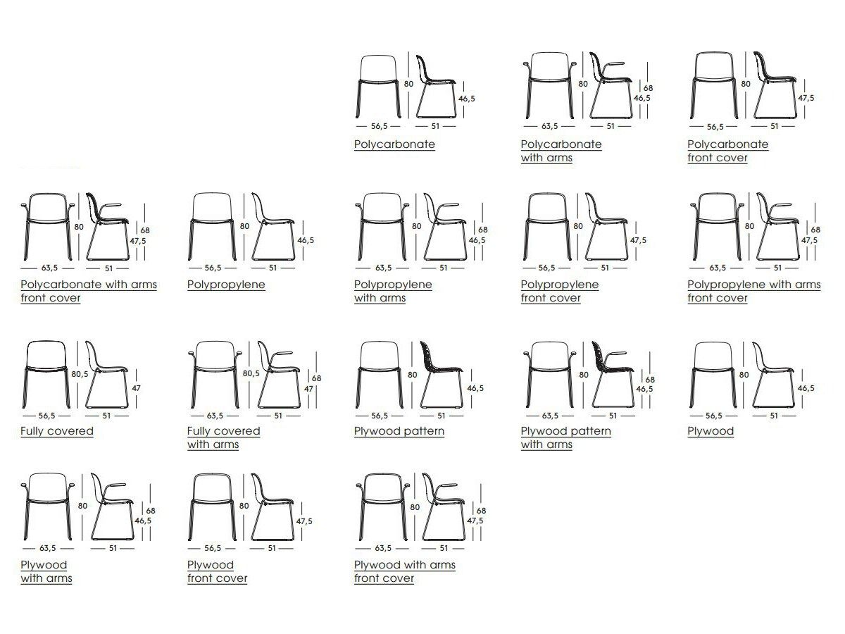 Штабелируемый стул из ткани Magis Troy ARCH-00062170 - Вид №1