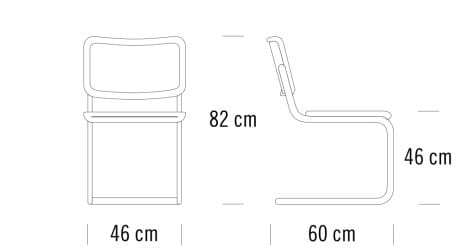 Консольный стул с усиленной технической тканью THONET S 32 / S 64 ARCH-00012063 - Вид №8