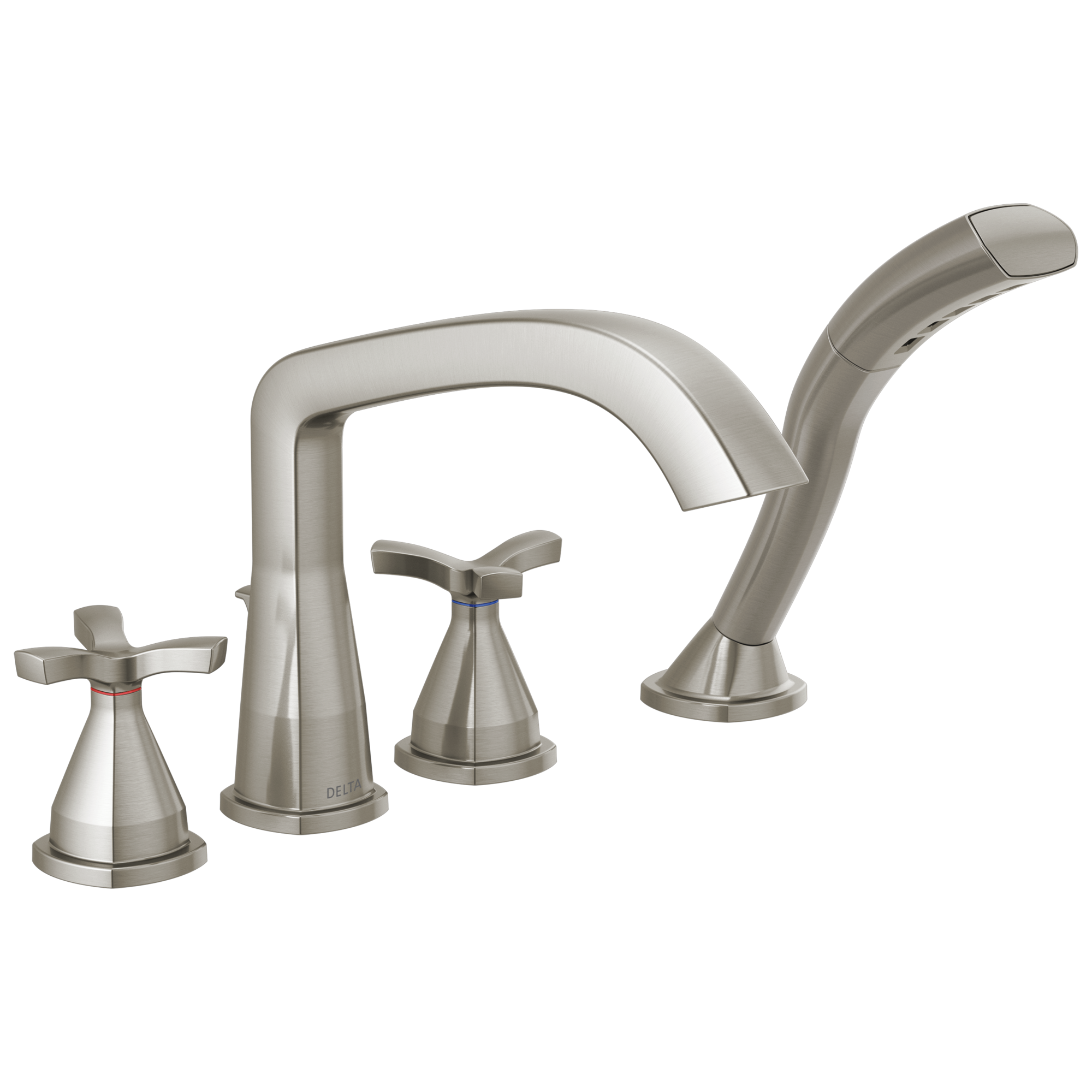 T47766-SS Римская ванна с четырьмя отверстиями Delta Faucet Stryke Нержавеющая сталь 