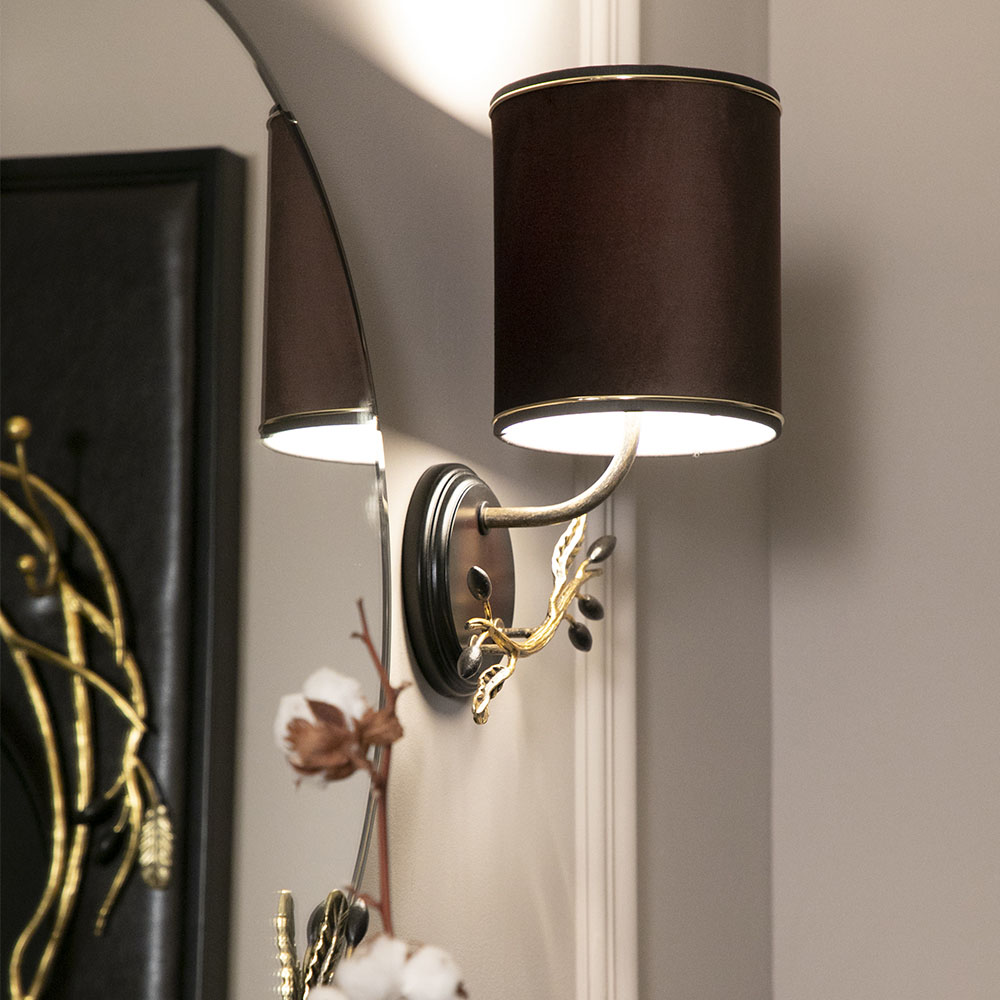 35066 Бра Oliva Branch Каштан правое BOGACHO 4627196596931