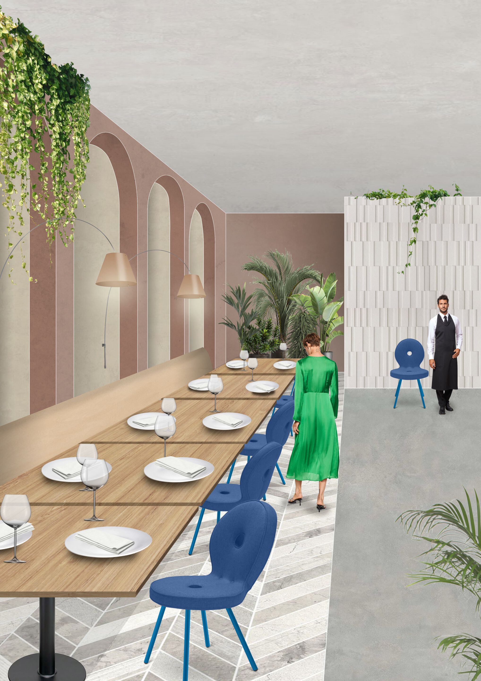 Мягкий стул из ткани Adrenalina Sed'iola ARCH-00098065 - Вид №4