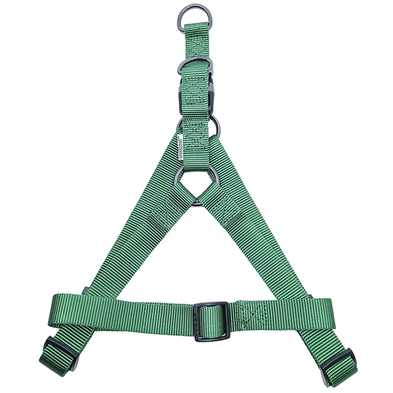 ПР0050088 Шлейка для собак 10мм (обхват 25-40см) зеленая Great&Small 