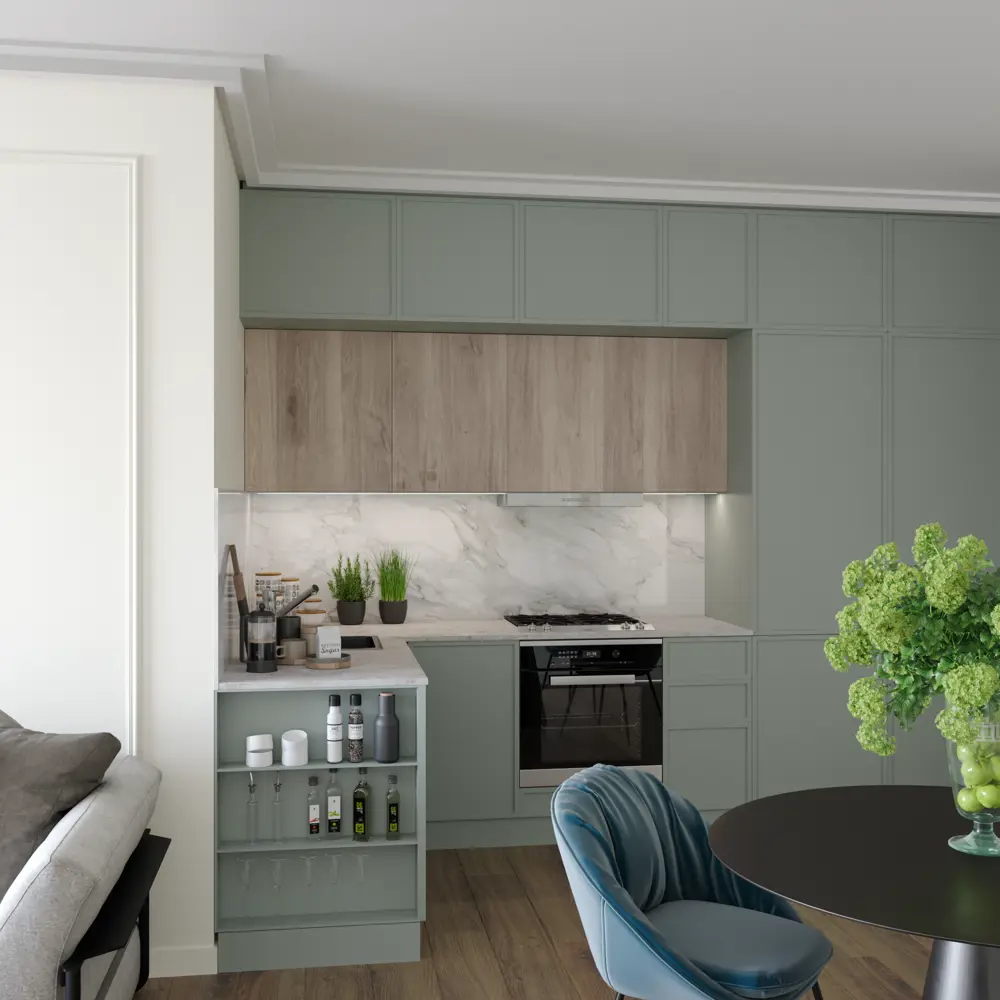Столешница Раффиа 120x60x2 см искусственный камень цвет бежевый Santreyd STLM-2041119 - Вид №6