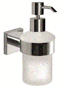 FJ81(13) Gedy G-Fuji, настенный стеклянный дозатор, цвет хром
