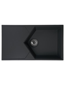 92704815 Кухонная мойка KitKraken Sea Black K-850.9004 85х50, Матовый Черный Кварц STLM-0535116 KIT KRAKEN