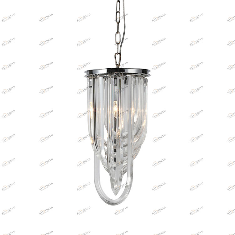 Подвесной светильник Murano S chrome от Delight Collection KR0116P(S) DELIGHT COLLECTION ДИЗАЙНЕРСКИЕ 243902 Прозрачный;хром 