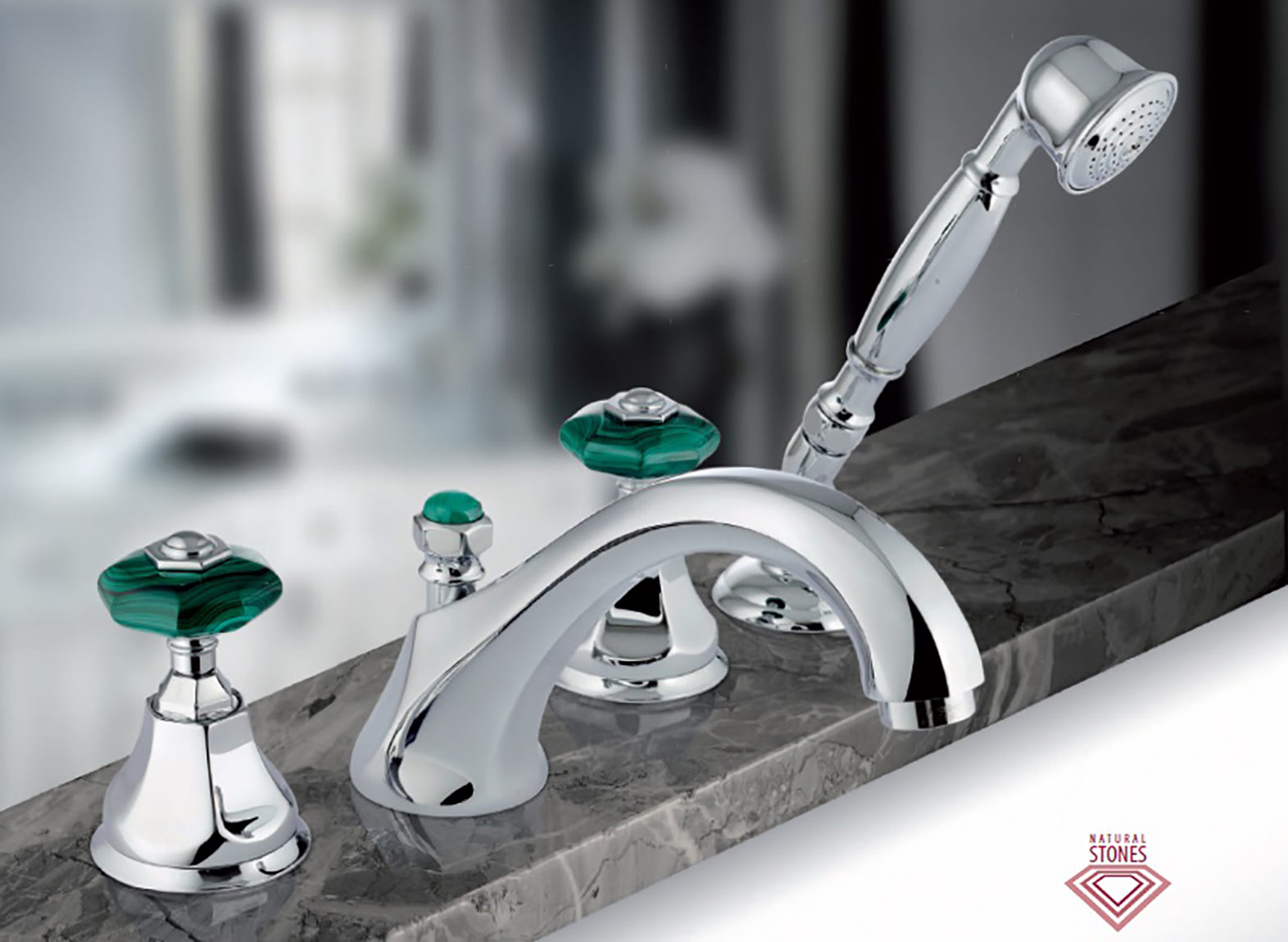 1900 ** 15C Комплект ванны для душевой колонки Nicolazzi Series Teide Chic  - Вид №2