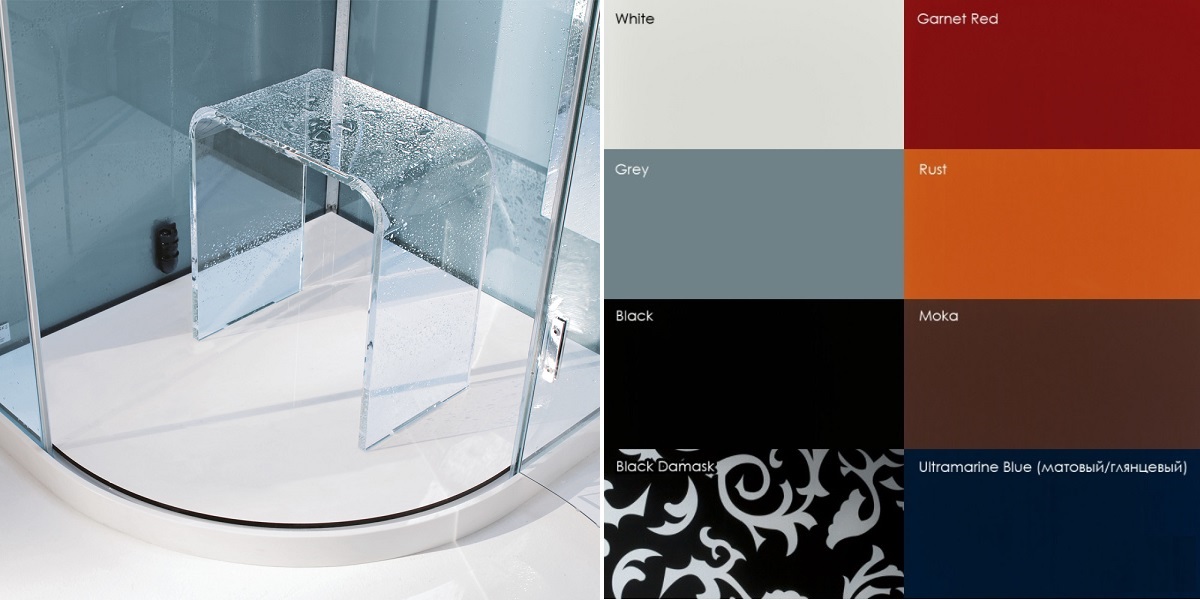 Душевая кабина угловая Tempo INTEGRA 120/80 см 1TPB2D2 Gruppo Geromin - Вид №2