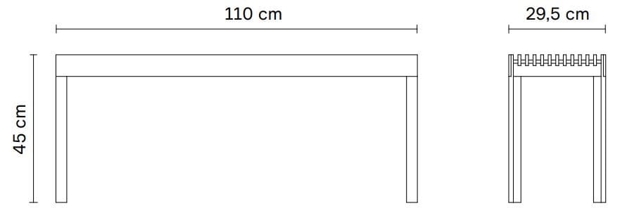 Дубовая скамья Form & Refine Легкая ARCH-00091187 - Вид №6