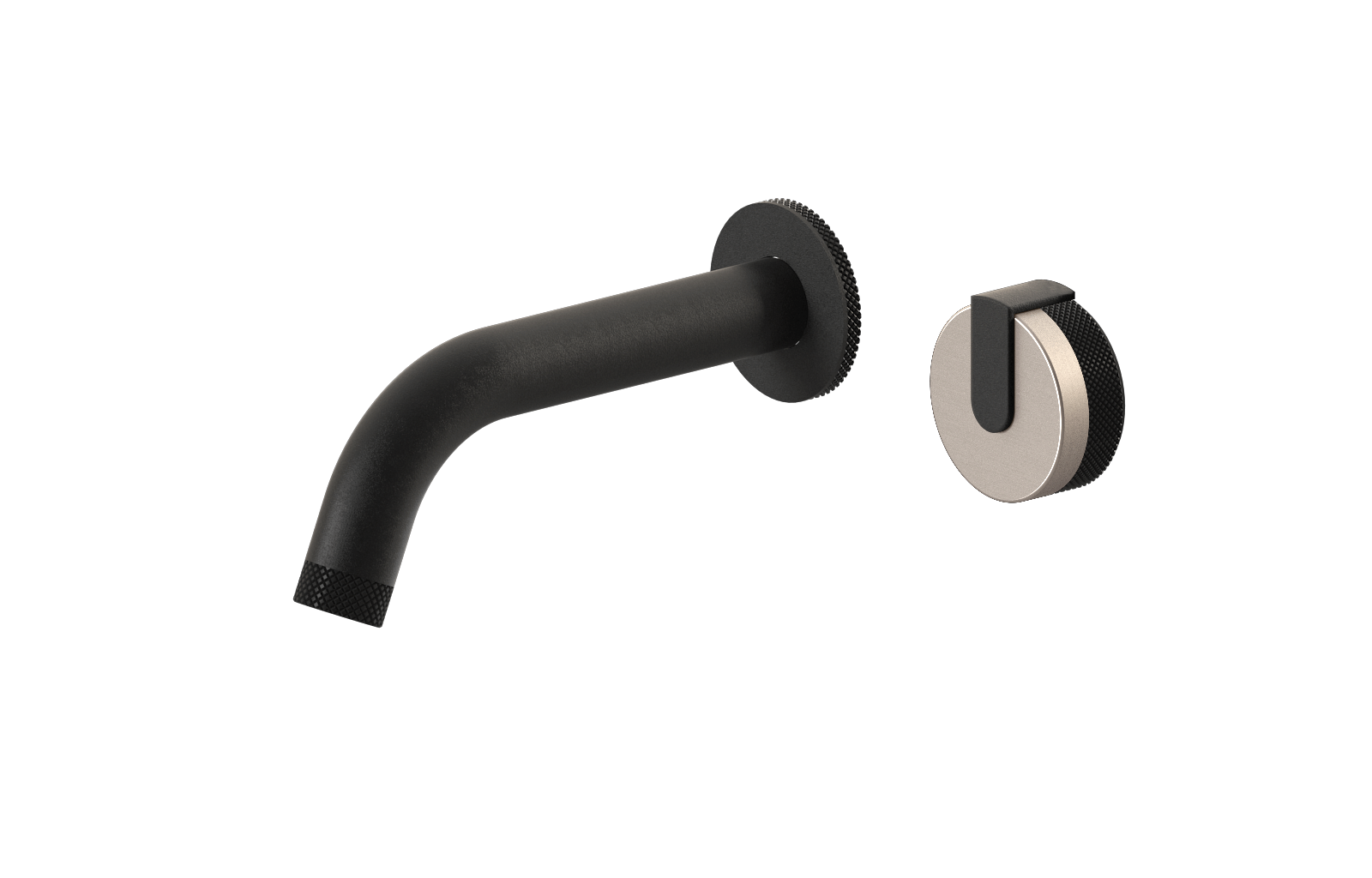 E-11535-R1SN-L1BK-BK Настенный прогрессивный смеситель скрытого монтажа для раковины GRAFF MOD+