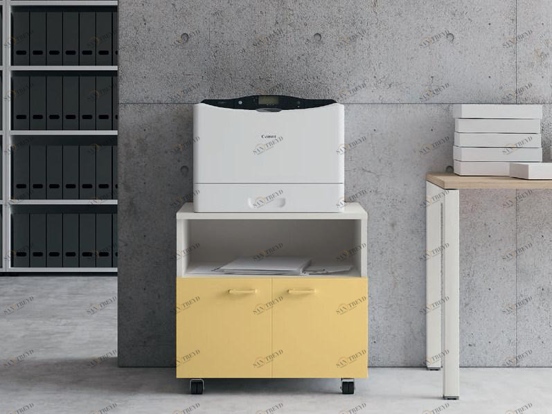 Las Mobili Низкий офисный шкаф с распашными дверцами на колесиках Contenitori universali evo sun-id-1487087