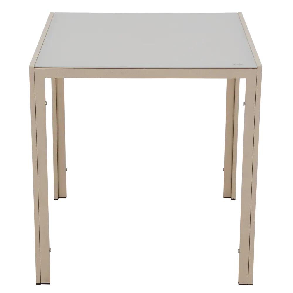 Садовый стол нераздвижной BEGINIA Lazo 70x70 см сталь бежевый STLM-2152596 - Вид №6