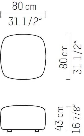 Piet Boon Пуф из мягкой ткани Bo living Pbc 64.50.08/14 - Вид №3