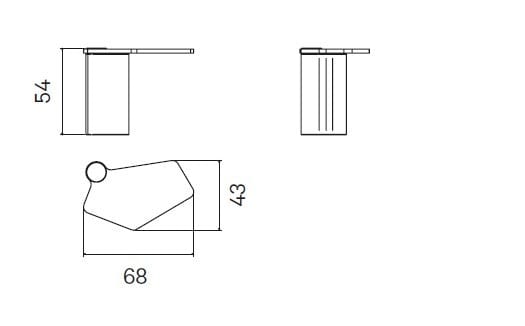 Журнальный столик из камня Раполано и топ из литого стекла Henge PLYNTO ARCH-00056423 - Вид №2