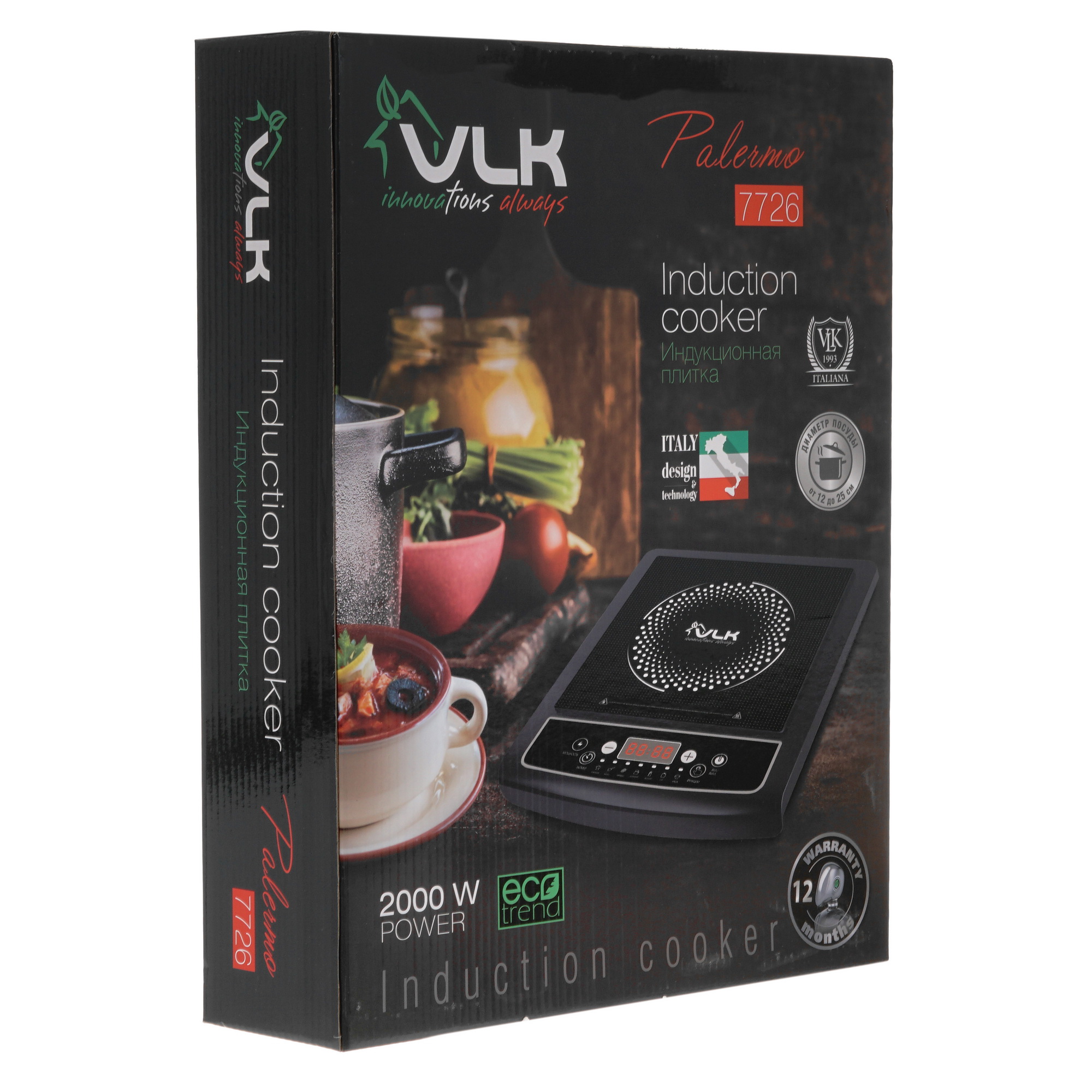 5334249 Плита компактная электрическая VLK Palermo 7726 черный STDN-0094617 - Вид №7