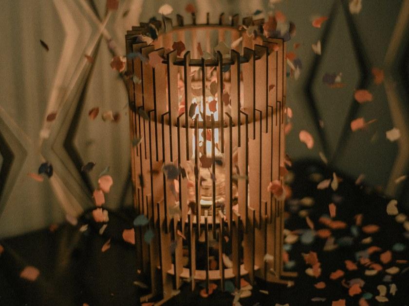 luxcambra Настольная лампа из мдф Arles sun-id-1510200 - Вид №3