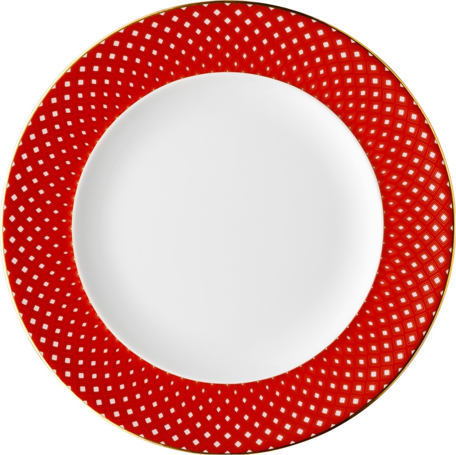 10640616 Rosenthal Тарелка закусочная Rosenthal Францис Карро Руж 22см, фарфор Фарфор 