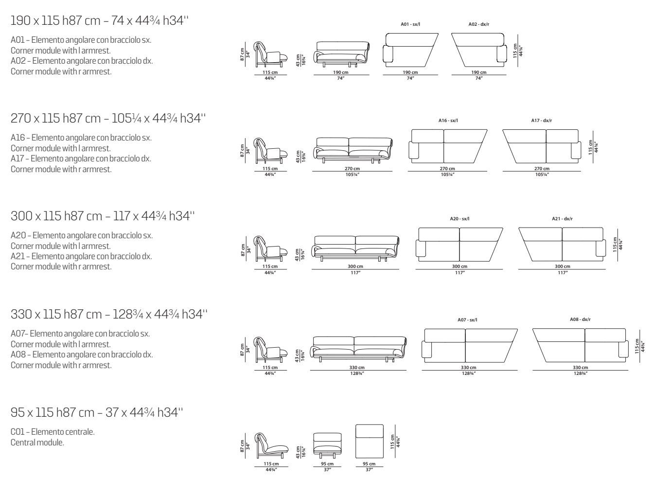 Кожаный диван Baxter Jo ARCH-00140692 - Вид №8
