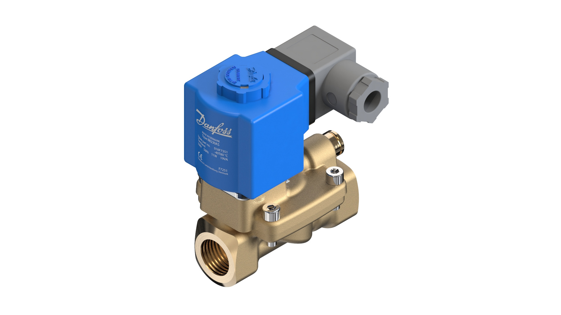 Danfoss EV220B — двухходовые электромагнитные клапаны для общей промышленности Клапан электромагнитный EV220B 032U1251  - Вид №23