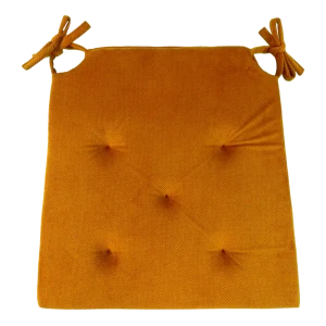 Подушка для стула Linen Way Грид 40/35x4x40 см полиэстер бронзовый