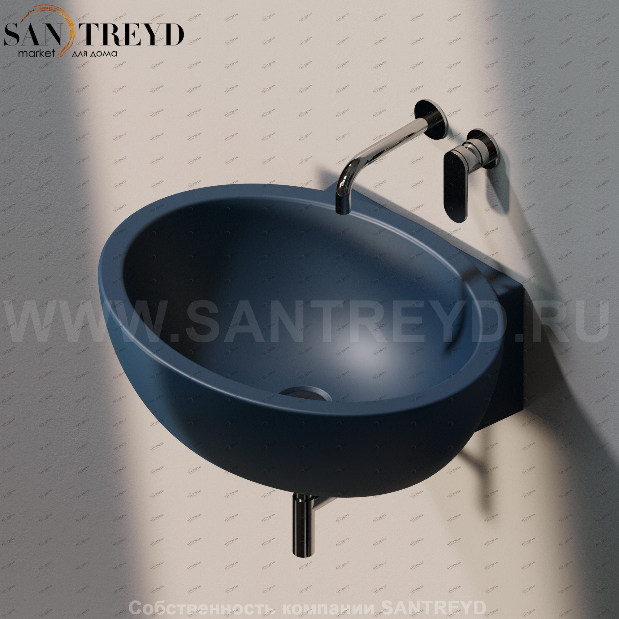 DP4827016 Подвесная раковина настенная овальная Ceramica Flaminia Dip