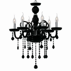 Подвесная люстра Ideal Lux Giudecca SP6 Nero IDEAL LUX ДИЗАЙНЕРСКИЕ, GIUDECCA NERO 057359 Черный