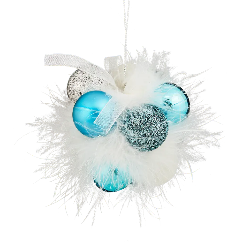 87036522 Елочная игрушка Связка шаров 8x8 цвет синий STLM-1409698 Santreyd  - Вид №1