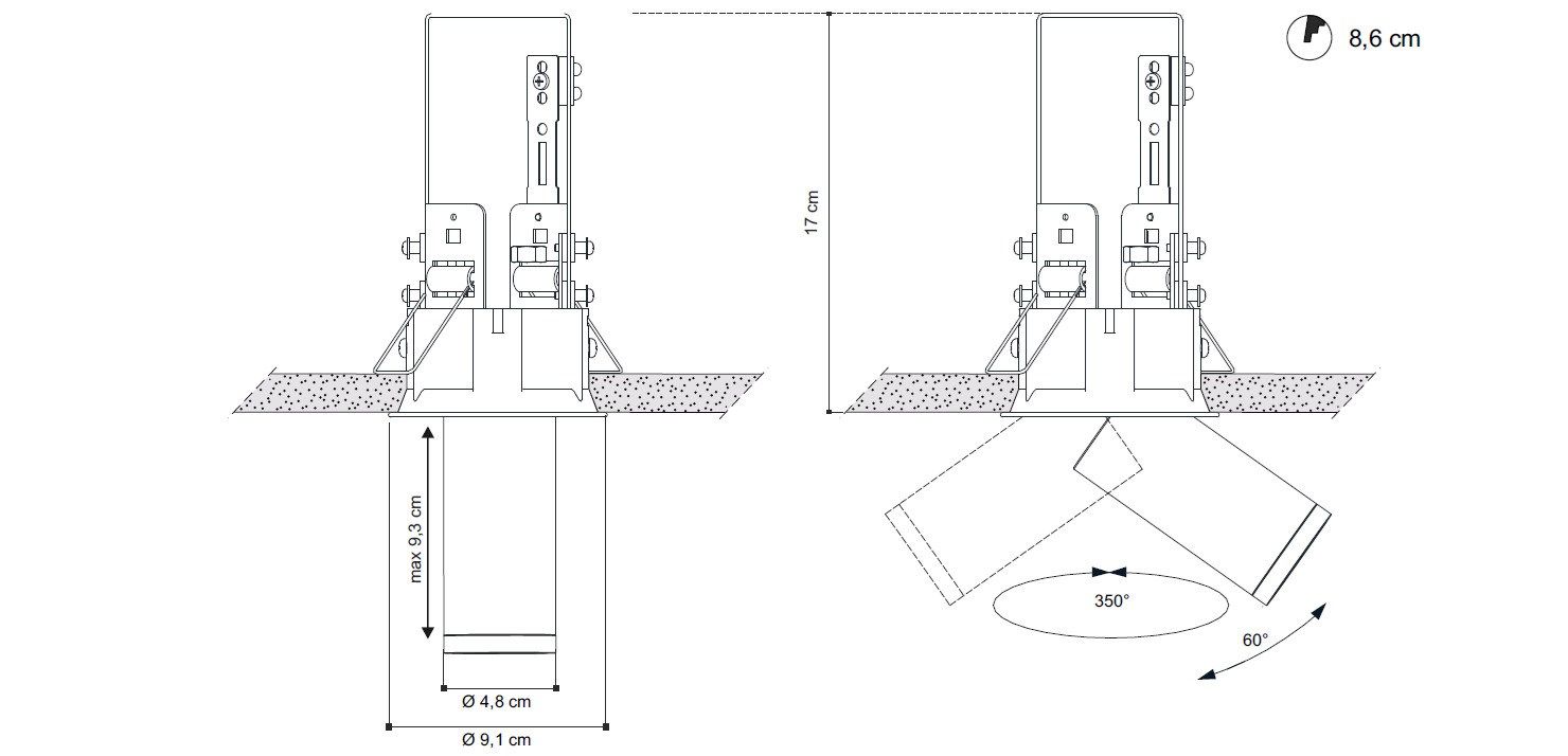 Регулируемый светодиодный прожектор EGOLUCE ARCH-00071595 - Вид №6