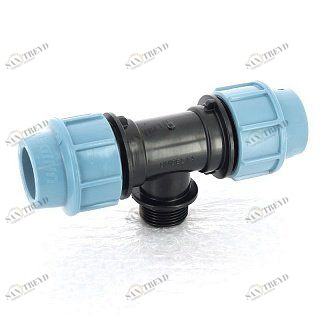 Тройник обжим-Н 25 x 3/4" для труб ПНД UNIDELTA 1010025003