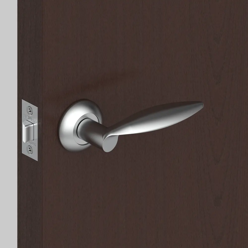 Ручка дверная на розетке Viola RM SC16, цвет матовый хром FUARO STLM-2162401 - Вид №8