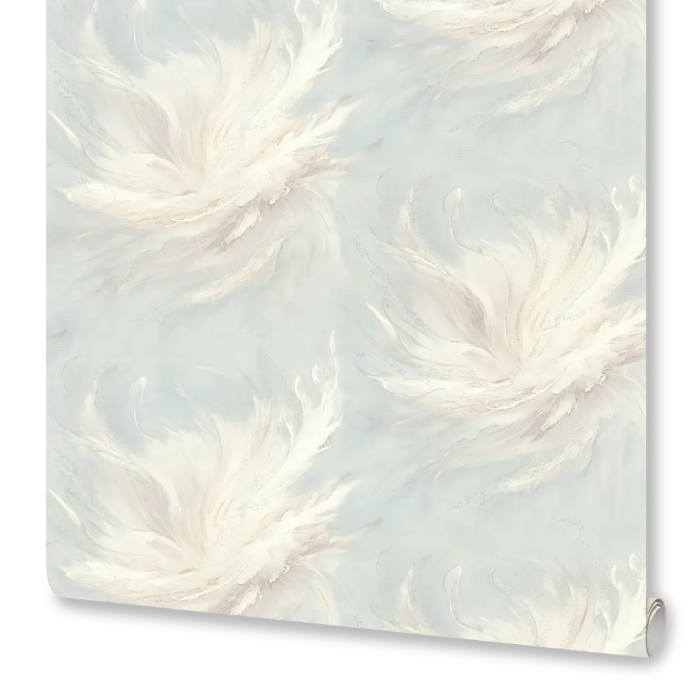 Обои флизелиновые Euro Decor Flora серые с цветочным рисунком 1.06 м 89437888 STLM-1580150