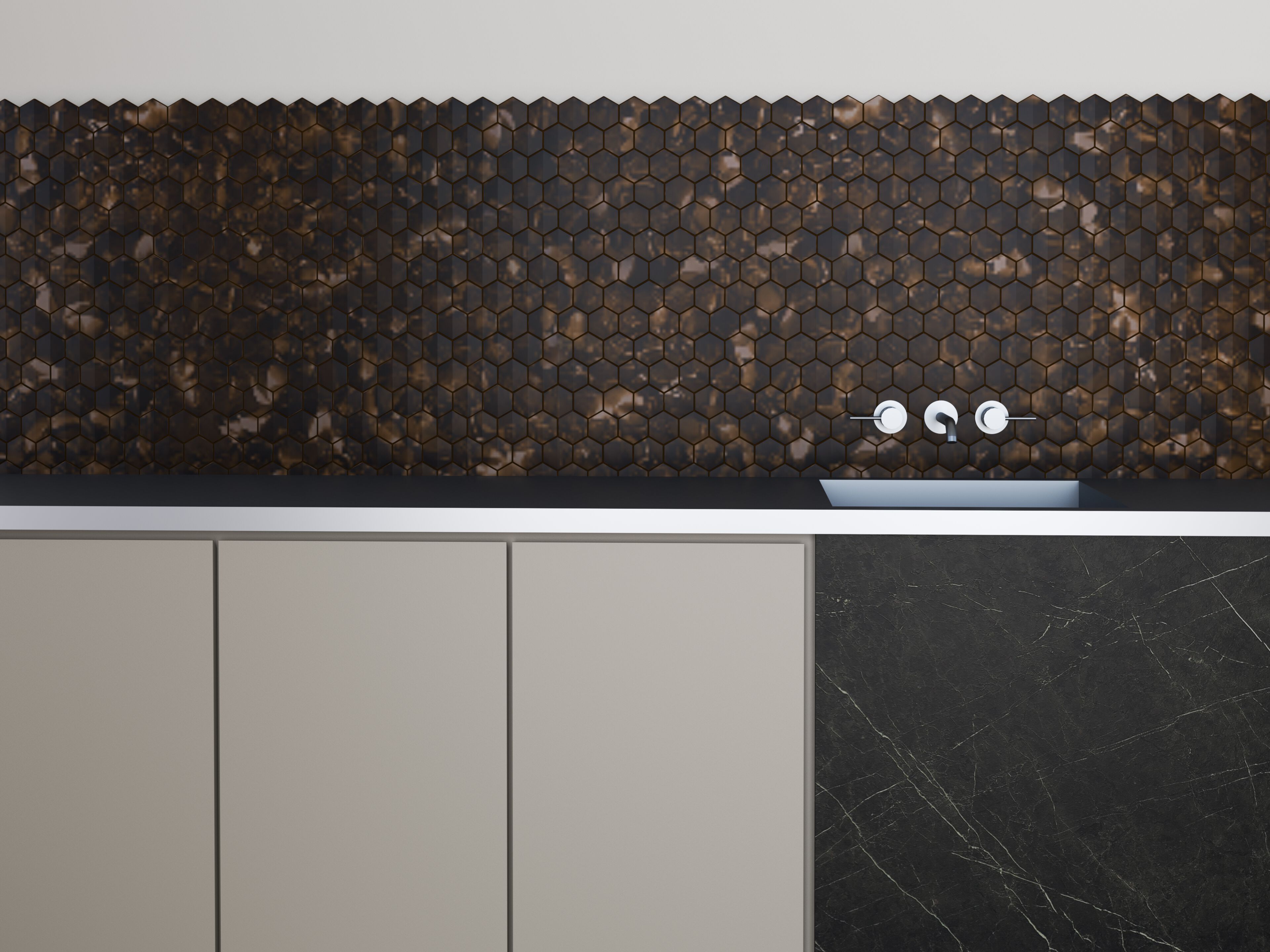 Переработанная стеклянная мозаика BROKISGLASS M.4. HIVES ARCH-00077447 - Вид №6