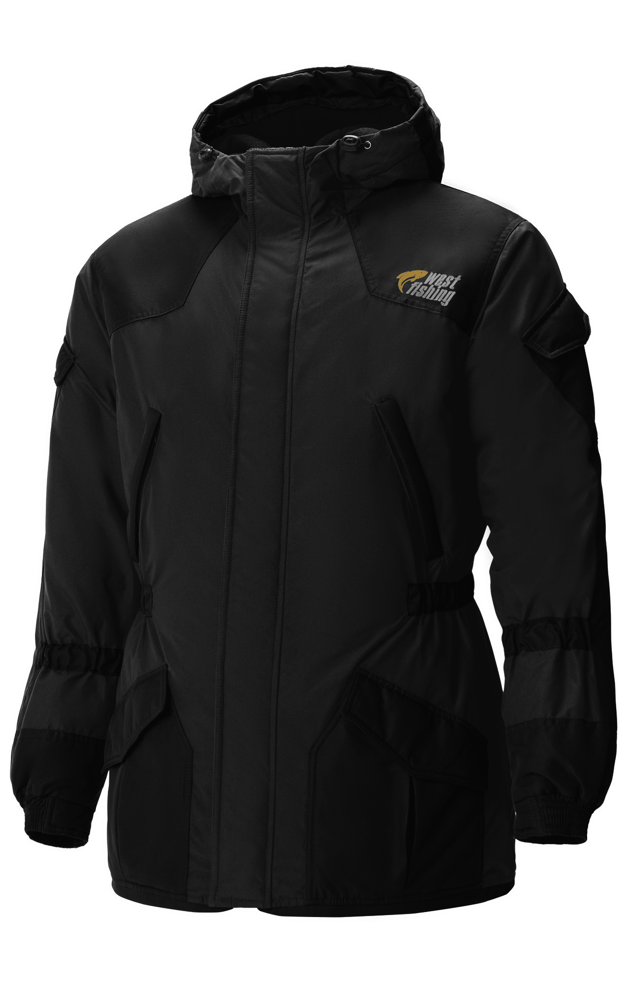 5039450 Костюм  утепленный черный West Fishing  Зимняя спецодежда Santreyd  - Вид №1