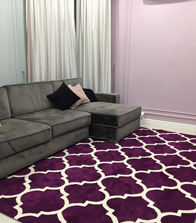 Ковер Trelli чёрный 200х280 DOLLY CAPRETS ДИЗАЙНЕРСКИЕ, ТРЕЛЬЯЖНЫЙ УЗОР 015059 Чёрный  - Вид №2