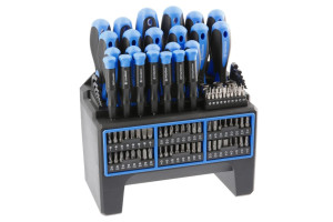 17590026 Набор отверток и бит 114 пр, сталь S2 HT1S099 Hogert Technik