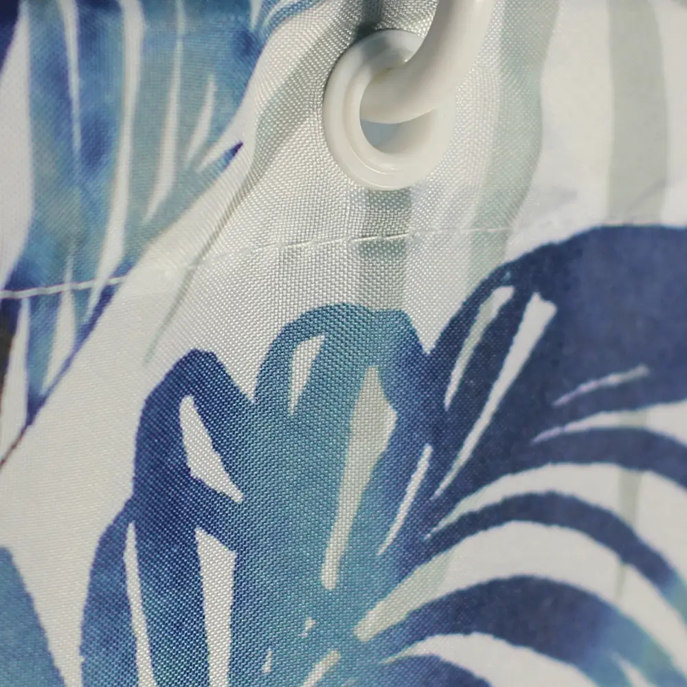 Штора для ванны Bath Plus Palm Leaf 180x200 см полиэстер цвет сине-белый CHARME GREEN STLM-2182278 - Вид №4