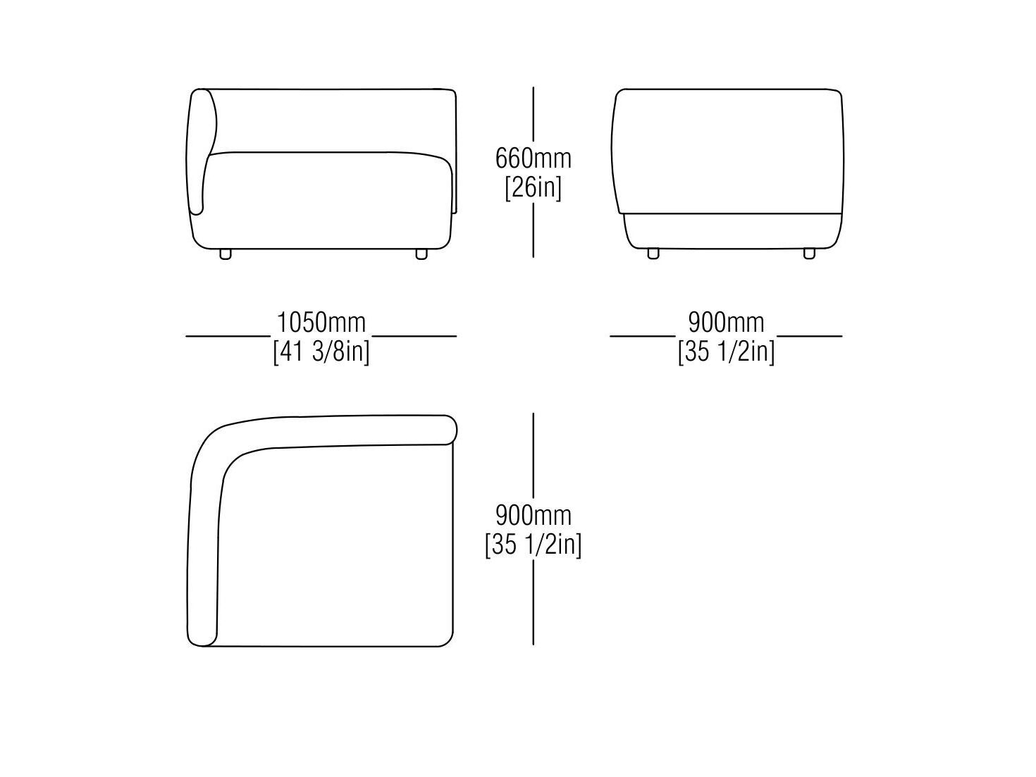 Модульный тканевый диван MisuraEmme Rosè ARCH-00066839 - Вид №15