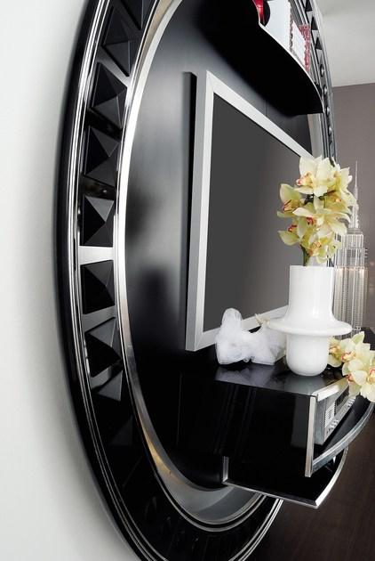 Vismara Design Тумба под ТВ из лакированного дерева с системой прокладки кабелей Classic sun-id-1402909 - Вид №9