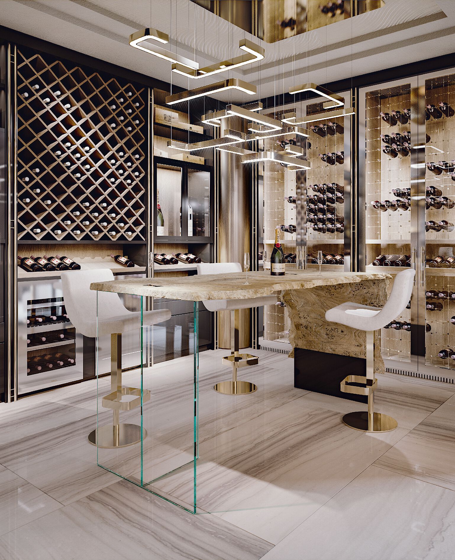 Кожаный мягкий стул Bizzotto Italia Atmosphera ARCH-00133225 - Вид №3