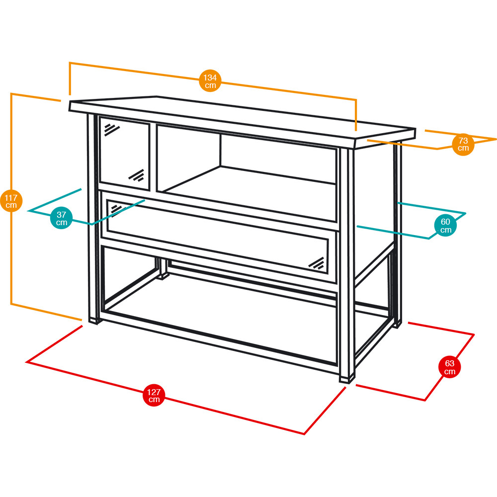 ПР0032594 Клетка для грызунов Grand Lodge 140 Plus для содержания кроликов на улице, пластик FERPLAST  - Вид №1