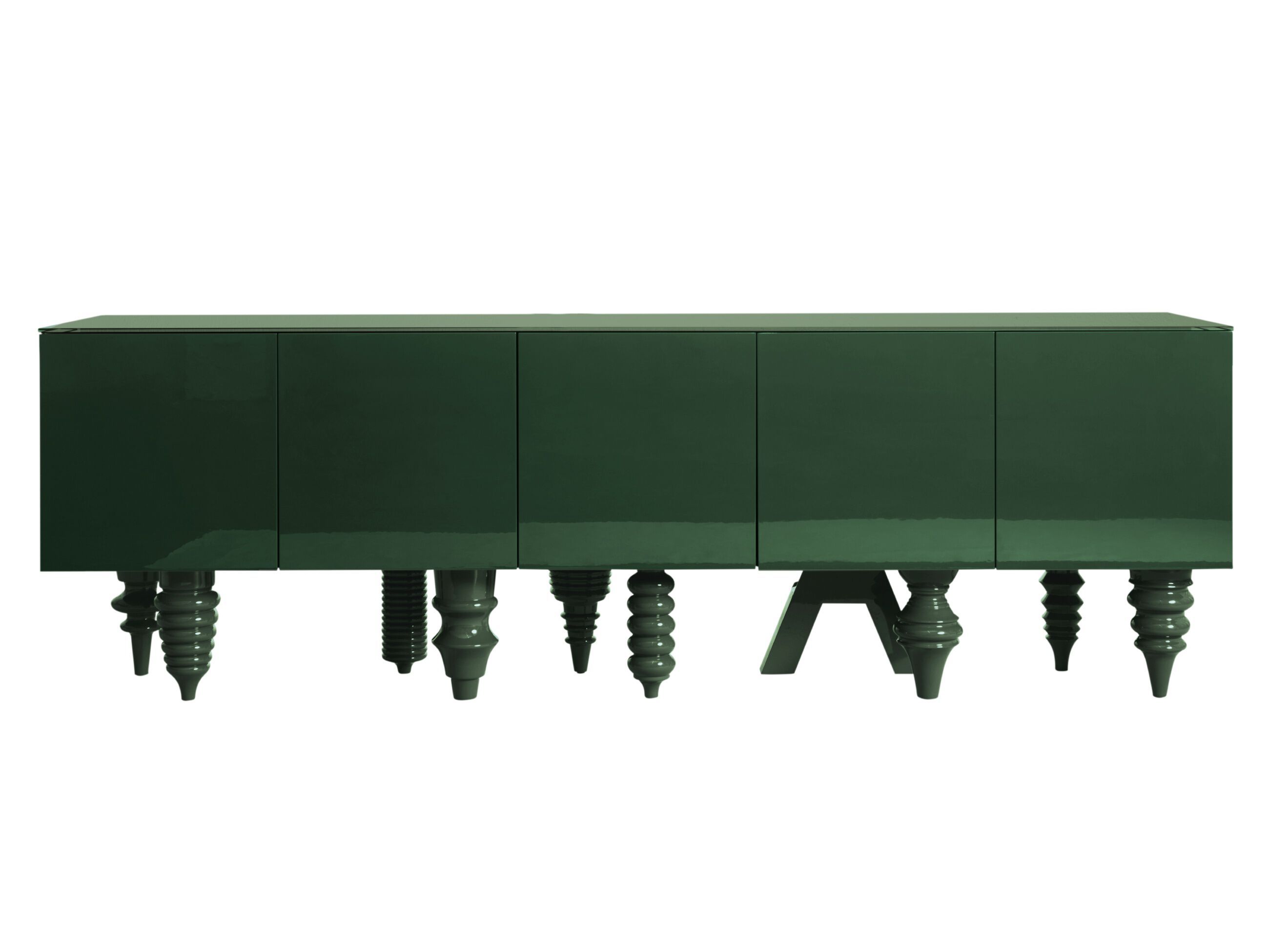 Шкаф из лакированного МДФ с распашными дверями BD Barcelona Multileg ARCH-00089777 - Вид №1