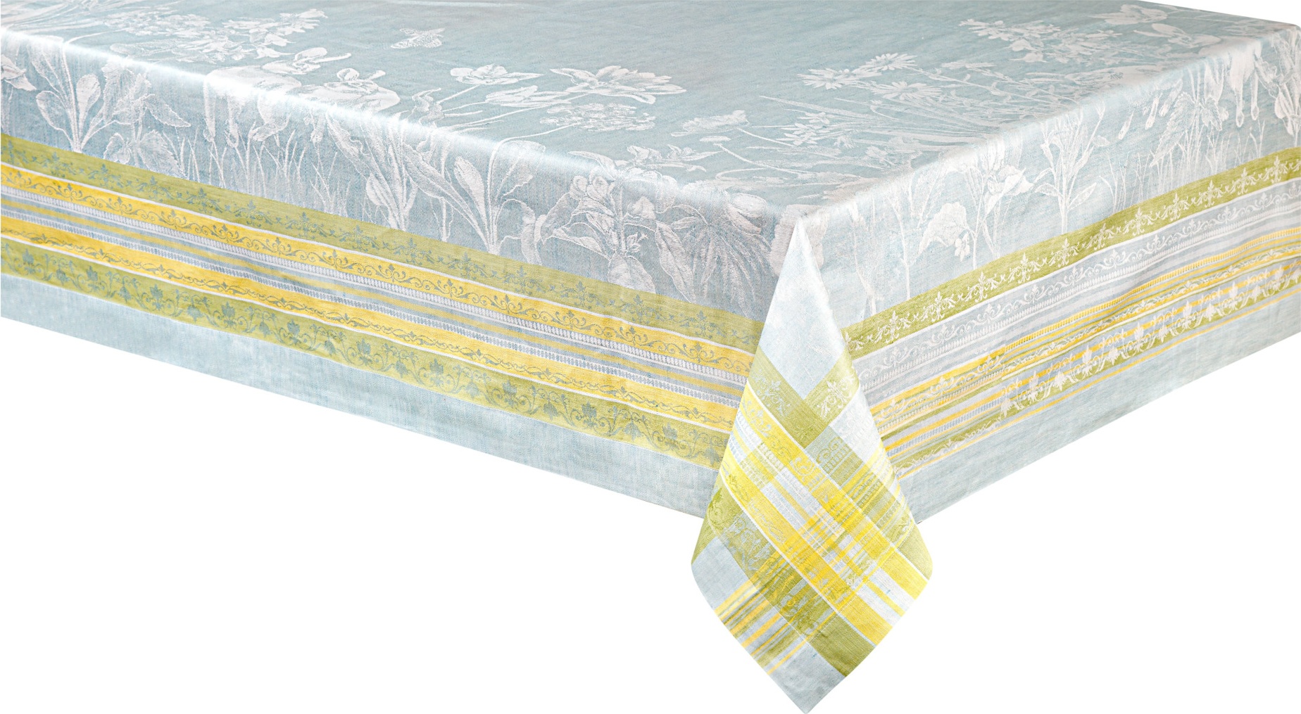10652888 Яковлевский жаккард Скатерть прямоугольная Яковлевский Жаккард Кролики 178х229см полулен Ткань 