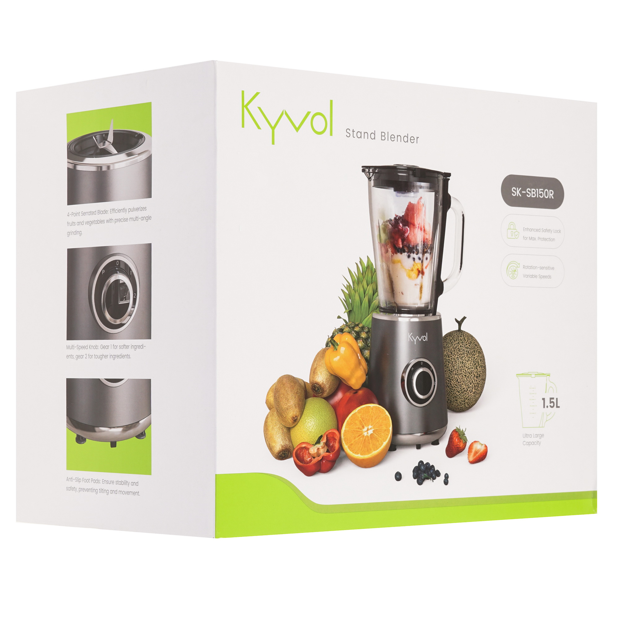 9206845 Блендер стационарный Kyvol SK-SB150R черный STDN-0024179 - Вид №7