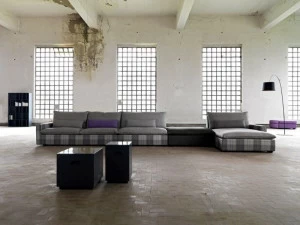 Domingo Salotti Диван из ткани с шезлонгом Henri